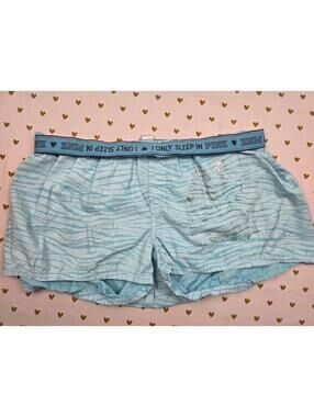 Victorias Secret PINK VINTAGE Diaper Butt Boyfriend ZEBRA Shorts Boxers Pajama L